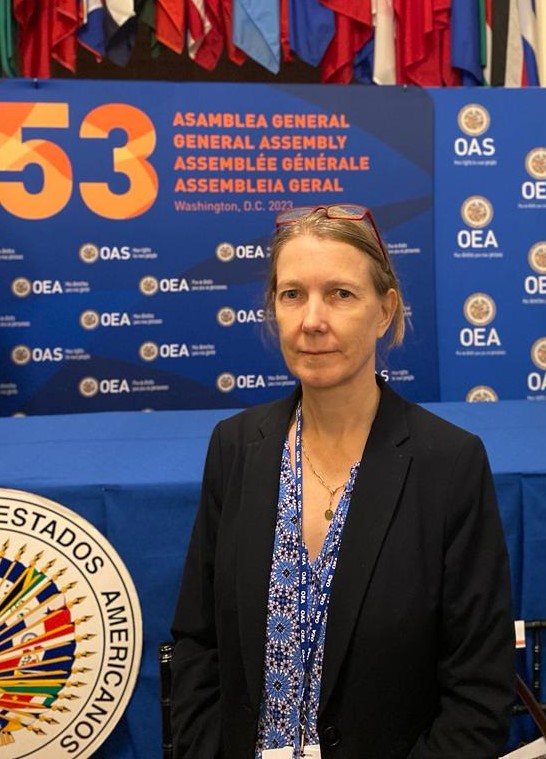 ICRC_dc's tweet image. ICRC's Regional Director for the Americas @SophieOrrICRC is in #WashingtonDC to discuss with @OAS_official member states humanitarian issues caused by armed conflict &amp;amp; violence. #OASassembly #IHL