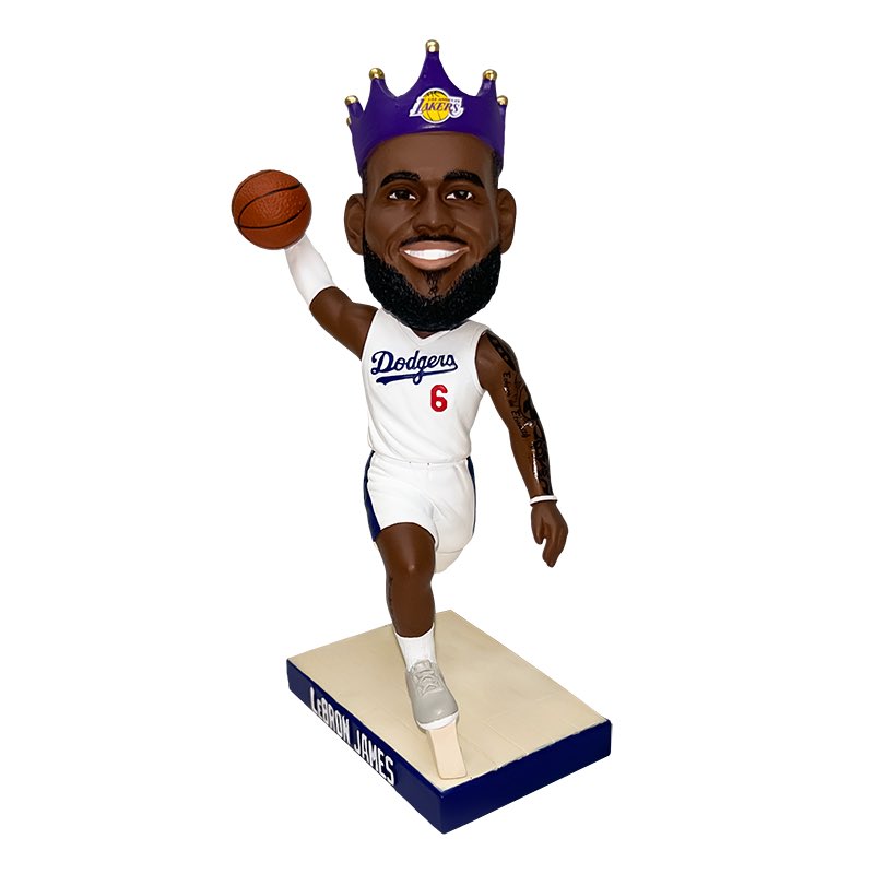 The Dodgers will be giving out these LeBron James bobbleheads on August 19th 🔥👑 

(via @Dodgers)