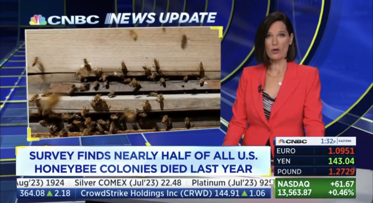 Tengo como siempre a CNBC en mute pero esta noticia califica como una de esas notas casuales que sin mucho ruido ni aspaviento señalan y recuerdan que el apocalipsis se avecina. Leyó usted bien: la MITAD, solo el año pasado.