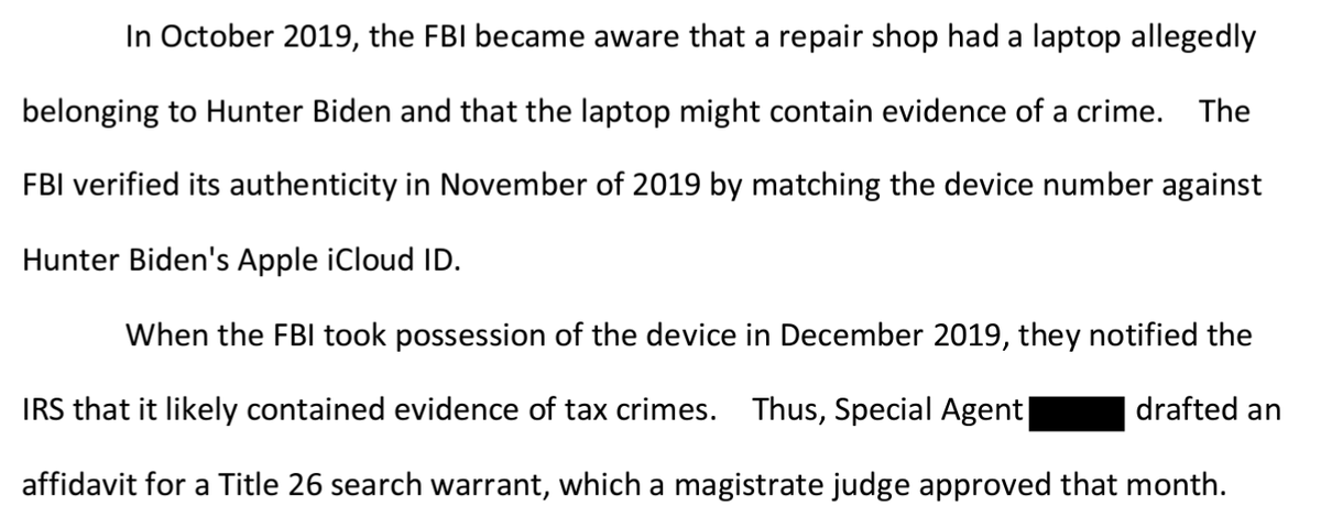 The FBI verified that Hunter Biden's laptop was authentic in December 2019, nearly a year before the CIA and FBI told social media companies to censor coverage of it, claiming it was a Russian hoax. Federal investigators reviewed the laptop and believed it contained evidence of