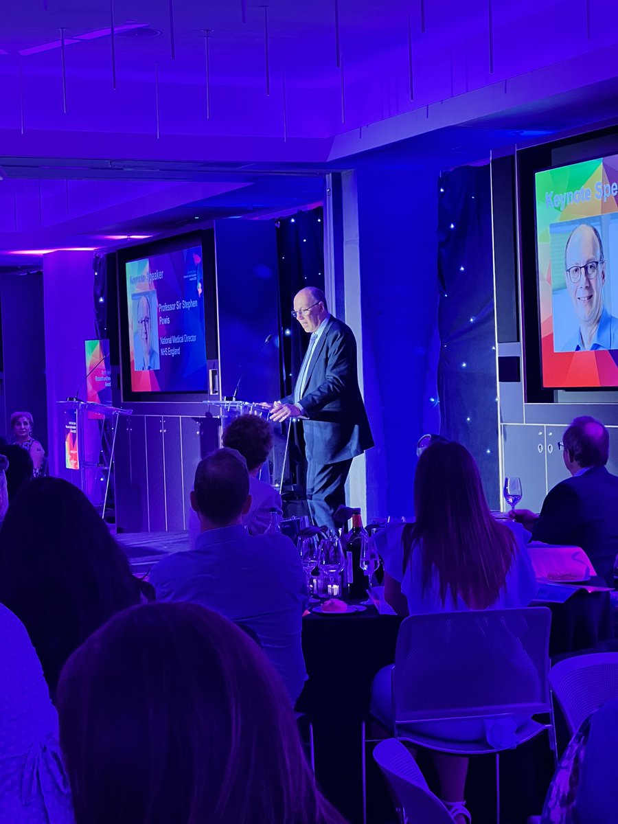 Great to hear from Sir Stephen Powis #nwcawards