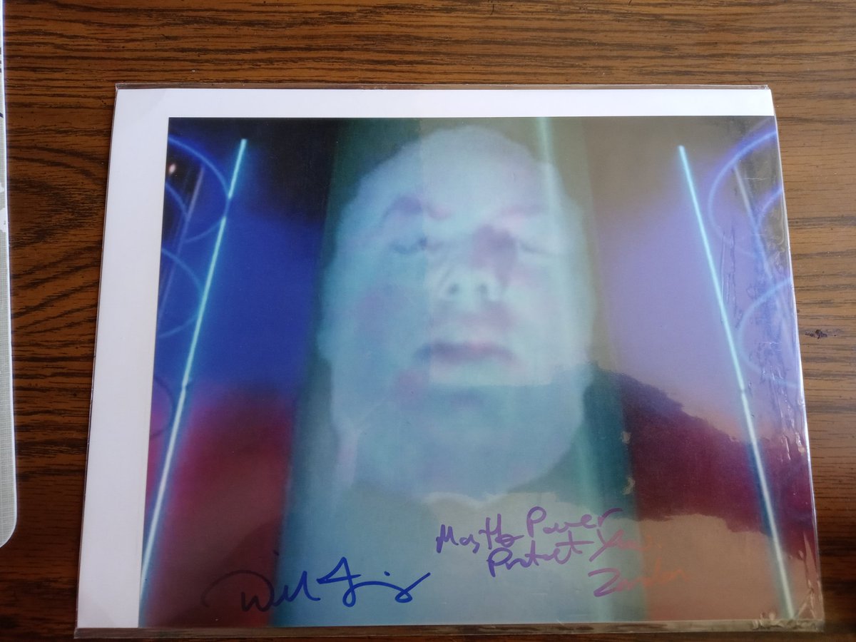 Kyler20161's tweet photo. Hi Zordon @DavidJFielding do you remember me? We had breakfast together at Power Morphicon and you let me wear your glasses. 
Today is my 7th Birthday! https://t.co/S5q8LV4U82