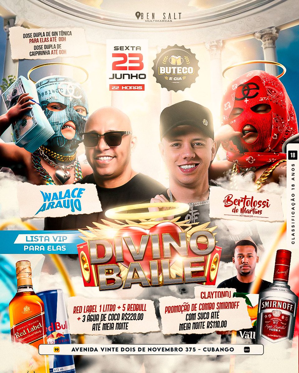 Vai sextar a onde?

É claro que a melhor sexta da cidade é aqui no BUTECO E CIA 
Com o pagode do @cantorwalacearaujo 

Muito funk com <a href="/djbertolossi/">DJ BERTOLOSSI DO MARTINS</a> e nosso <a href="/claytondjofc1/">Diferenciado 🧠💣🦅</a> 

Já está preparado para essa sexta?
Então compartilha com geral que a melhor sexta é aqui 

#samba #funk