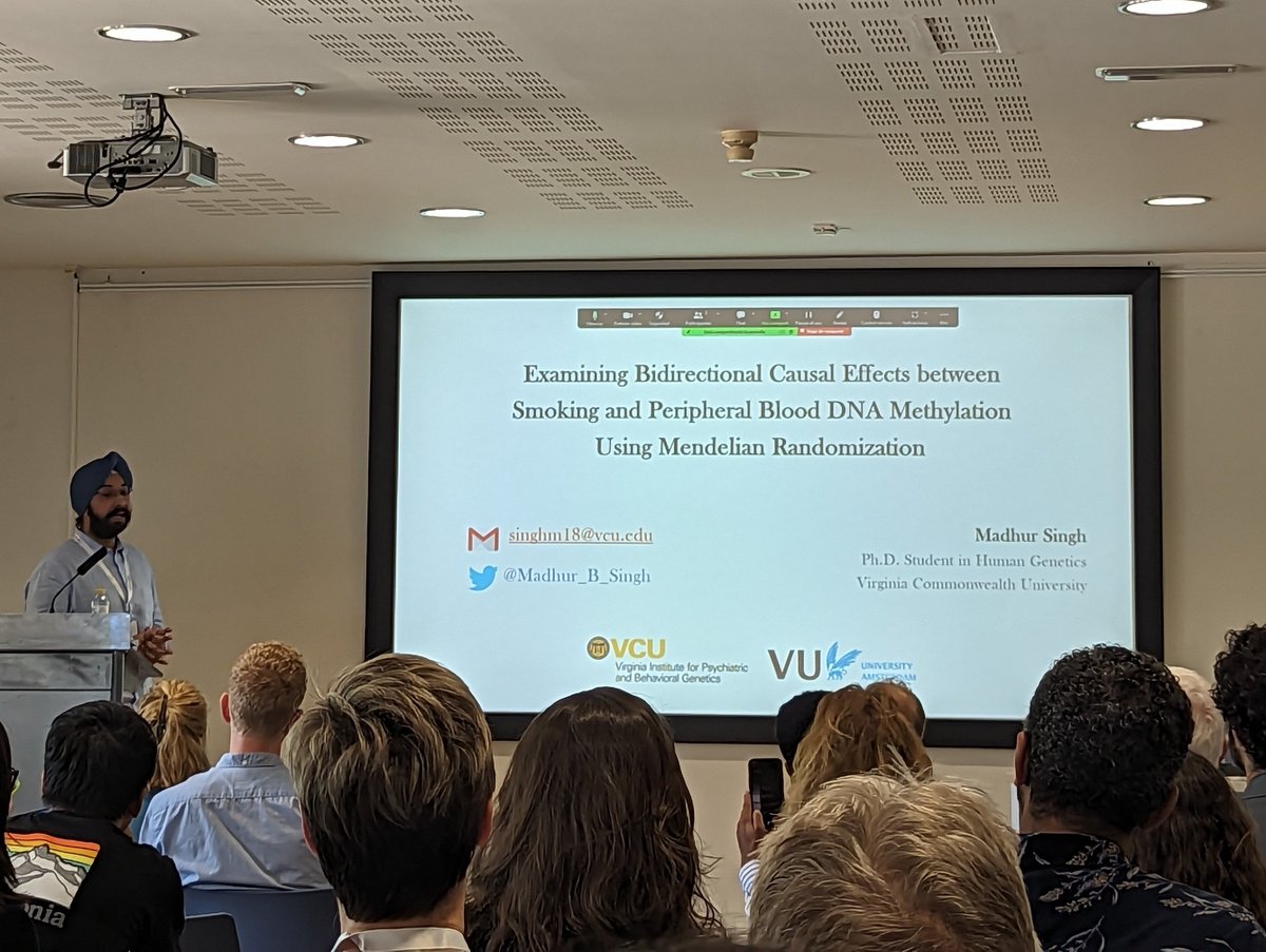 Excellent ⚡️#lightningtalk⚡️ today by @Madhur_B_Singh at #BGA2023 using mendelian randomization to examine relationships between #smoking and DNA methylation