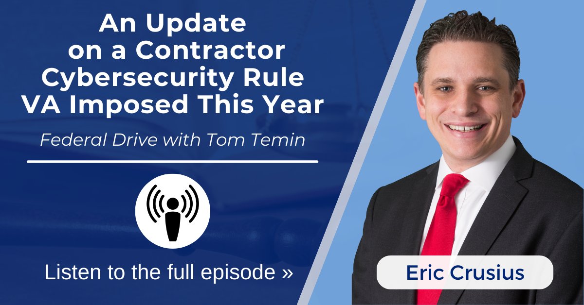 #GovernmentContracts atty @EricCrusius joined the Federal Drive with Tom Temin #podcast to discuss pressing #regulatory issues impacting #government contractors, such as #databreach reporting and potential implications of the #debtceilingcrisis. 
bit.ly/46fVmnV…