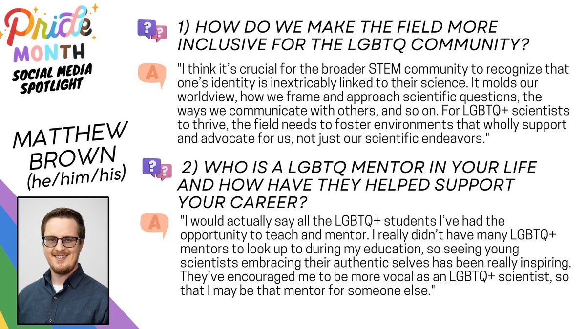 Our first spotlight for our Pride Month Spotlight Series is Matthew Brown! (<a href="/Rhapsodyinbrown/">Matthew Brown</a>)

Join us as we continue to highlight LGBTQ+ members in our atmospheric sciences community!