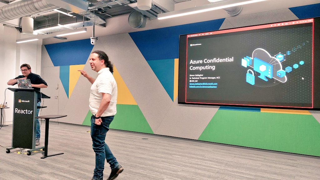 Manimaran Manivannan (@manicodes) on Twitter photo Great to be back in <a href="/MSFTReactor/">Microsoft Reactor</a> for <a href="/ukazure/">UK Azure User Group</a> meet up today on Confidential Compute, something that at <a href="/elastacloud/">Elastacloud</a> we've been exploring with our customers in Digital Security. Thanks to <a href="/vinf_net/">Simon Gallagher</a> Great to be back in <a href="/MSFTReactor/">Microsoft Reactor</a> for <a href="/ukazure/">UK Azure User Group</a> meet up today on Confidential Compute, something that at <a href="/elastacloud/">Elastacloud</a> we've been exploring with our customers in Digital Security. Thanks to <a href="/vinf_net/">Simon Gallagher</a>