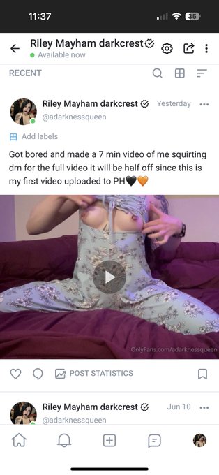 Just posted my first porn hub video check it out the name is Riley Meyham spelt wrong just like that<a href="/tag/newprofilepic"class="tags"><span>#newprofilepic</span></a>
