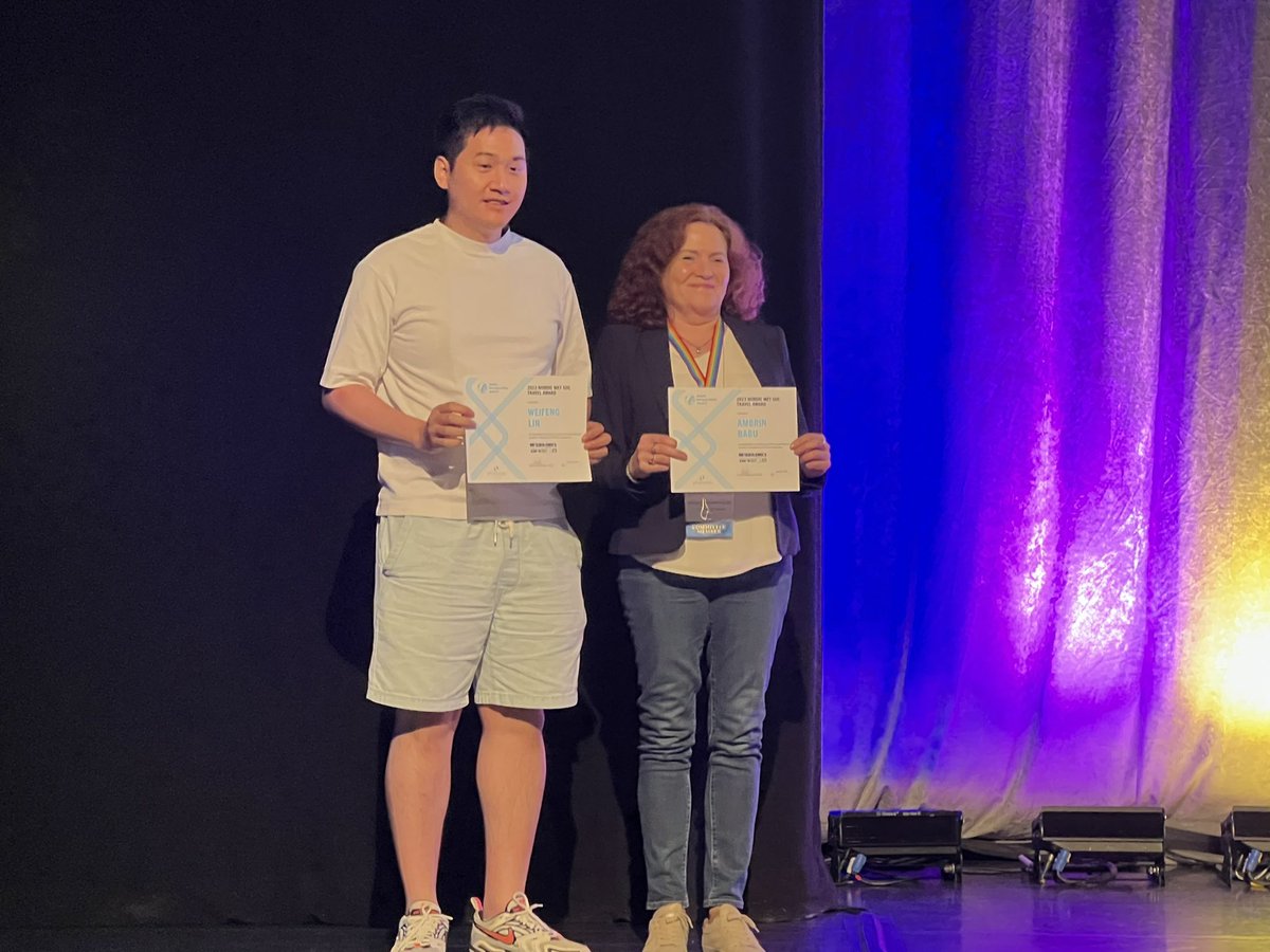 <a href="/GlobischLab/">Globisch Lab</a> Congratulations to Weifeng Lin from the <a href="/GlobischLab/">Globisch Lab</a> for receiving a travel grant from <a href="/SocietyNordic/">Nordic Metabolomics Society</a> to attend #MetSoc2023! Clearly a great lab to work in - so check out the open positions before they are filled! 👆