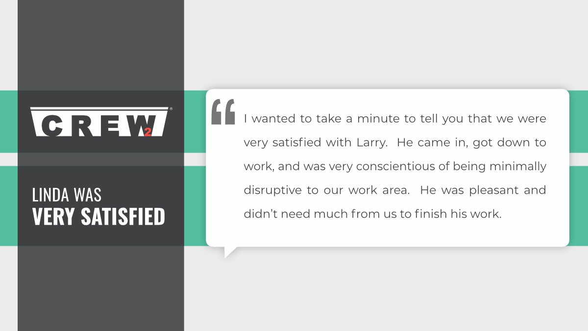 Crew2's tweet image. Shout-out to independent service provider, Larry, for a stellar job on a Cabinet Makeover project! 👏 His conscientious work and friendly approach are exactly what we love to see. Proud to work with pros like Larry! 🛠️ #ReviewOfTheWeek