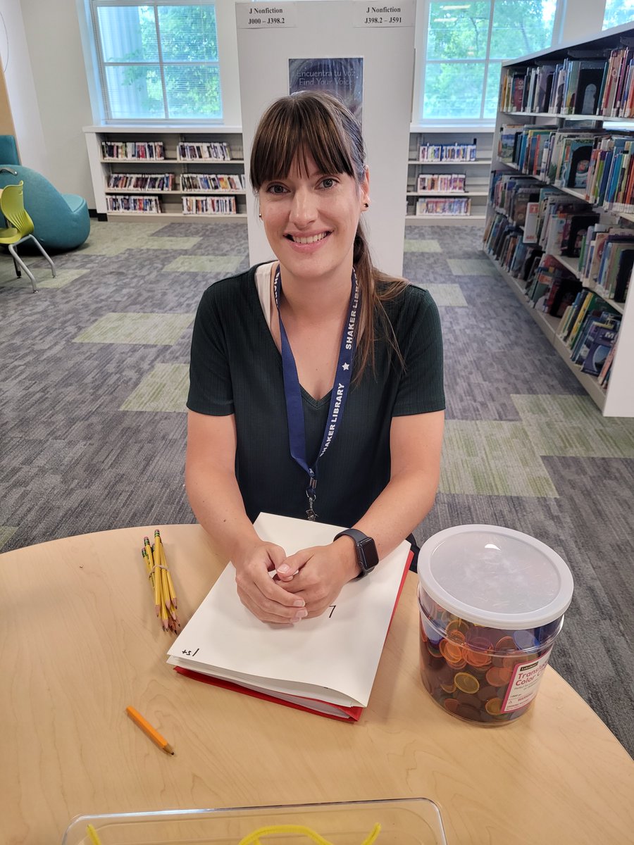 ShakerLibrary's tweet image. Did you know we have two tutors on staff this summer? One of them is Miss S., pictured here. 

If your 1st - 8th grader is behind in reading or math skills, you can sign them up for a one-on-one session through July 21. Get started here: loom.ly/5Sds70w