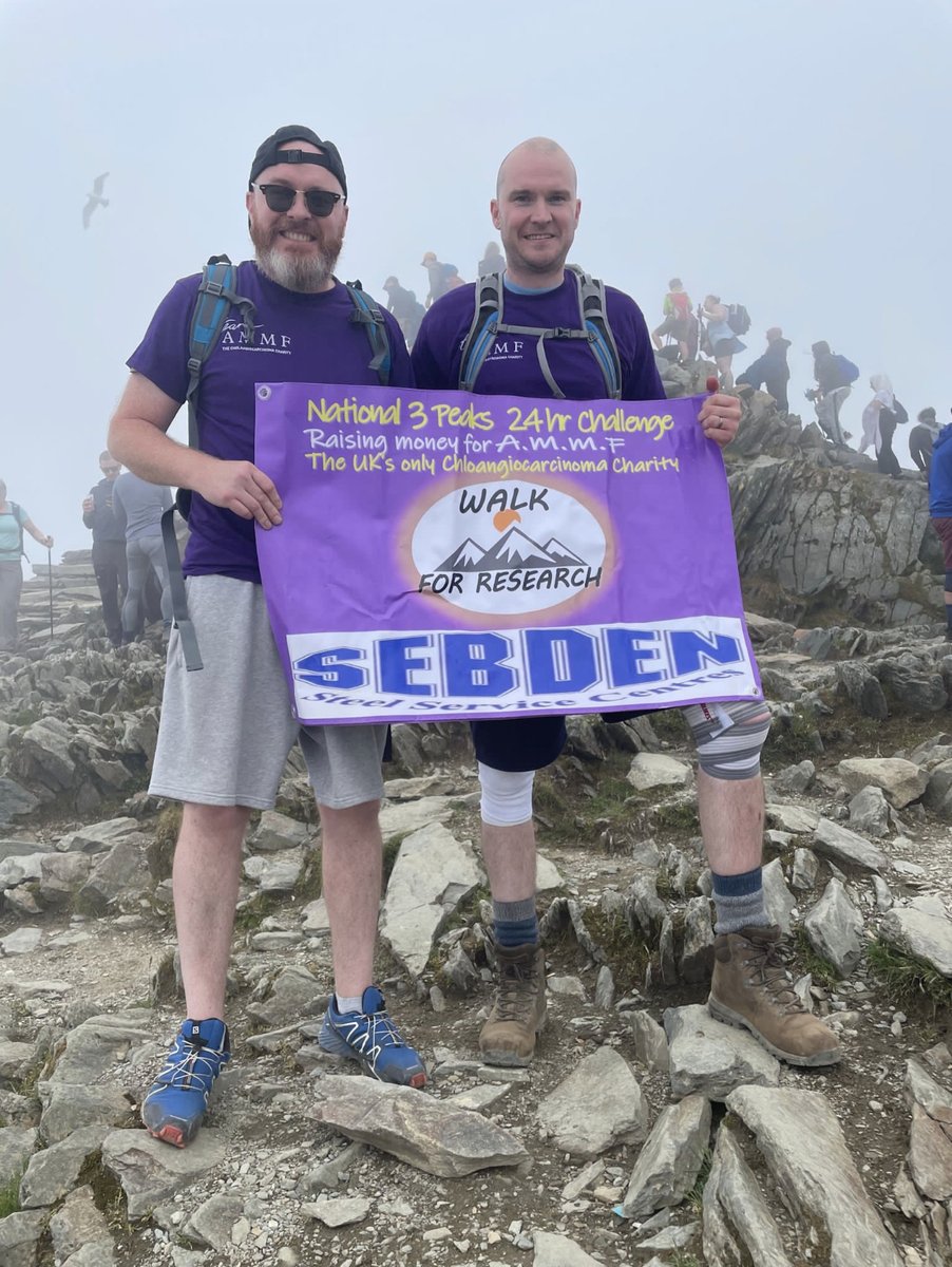 Sebden sponsored and would like to congratulate Scott Oddy and his team for successfully completing the National Three Peaks Challenge (Ben Nevis/Scafell Pike/Snowden).
The team did a brilliant job and raised £1669 for AMMF, the UK’s only cholangiocarcinoma charity.
#SebdenSteel