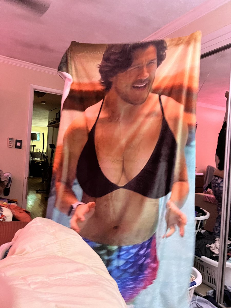 fluff_fish's tweet photo. the prophecy has been fufilled. thank you @cloakbrand for our new communal couch blanket. https://t.co/aXL2oumL9e