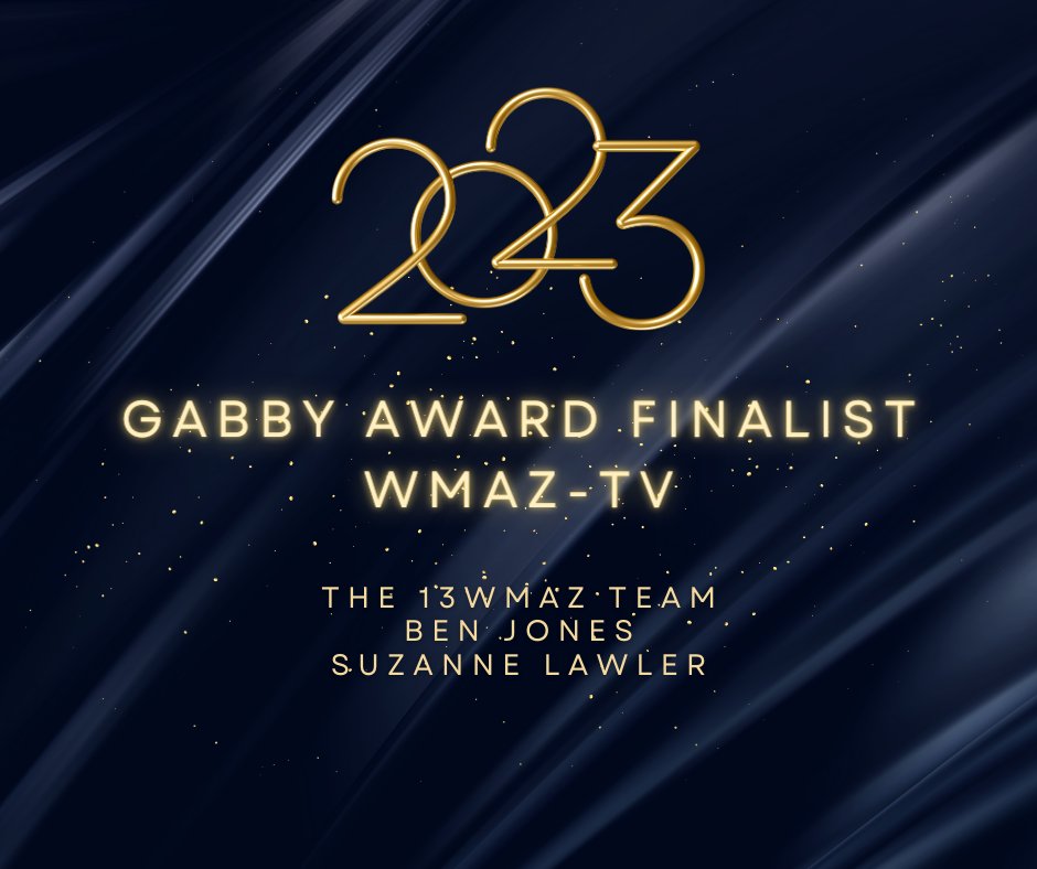 Congratulations <a href="/13wmaznews/">13WMAZ News</a> on being named a finalist for the 2023 #GabbyAwards! 📷 We hope to see you in Jekyll this September for GABCON. <a href="/benjoneswmaz/">Ben Jones</a> <a href="/SuzanneLawler13/">Suzanne Lawler</a> &amp; The #WMAZ Team! Get 50% off attendee registration now through July 15th. 📷 gabcon.gab.org