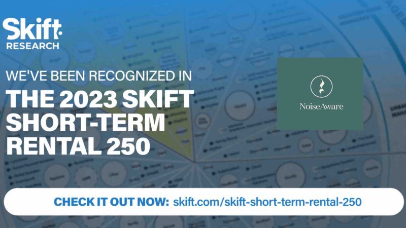 S3 Ventures (@s3ventures) on Twitter photo Kudos to <a href="/NoiseAwareDotIO/">NoiseAware</a> on being recognized in the Skift Short Term Rental 250 list in the Property Hardware and Automation Tech Section! Kudos to <a href="/NoiseAwareDotIO/">NoiseAware</a> on being recognized in the Skift Short Term Rental 250 list in the Property Hardware and Automation Tech Section!