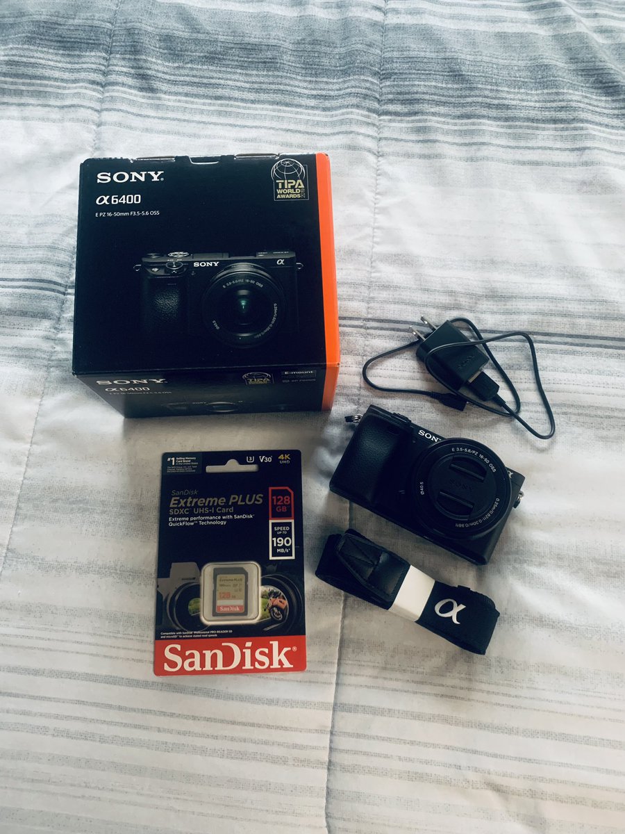 Verticy's tweet photo. Sony Alpha A6400 has arrived! 😁🙌 I can’t wait to test it out! https://t.co/at1hvYbnc1