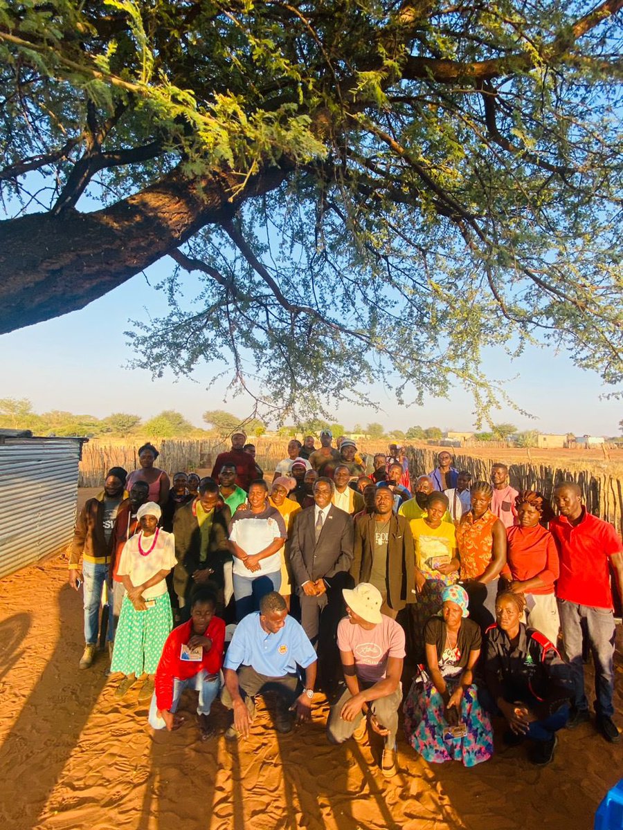 ChiefPatriotIPC's tweet photo. Our #Tree2Tree #Village2Village campaign is about emphasizing your vote's power. After enlightening visits to Winni, Mpungu, and Ngandu, we continue to break new ground, introducing rural areas to the IPC. This journey is about shaping futures. Together, we will redefine Namibia. https://t.co/uO0rVKb91B