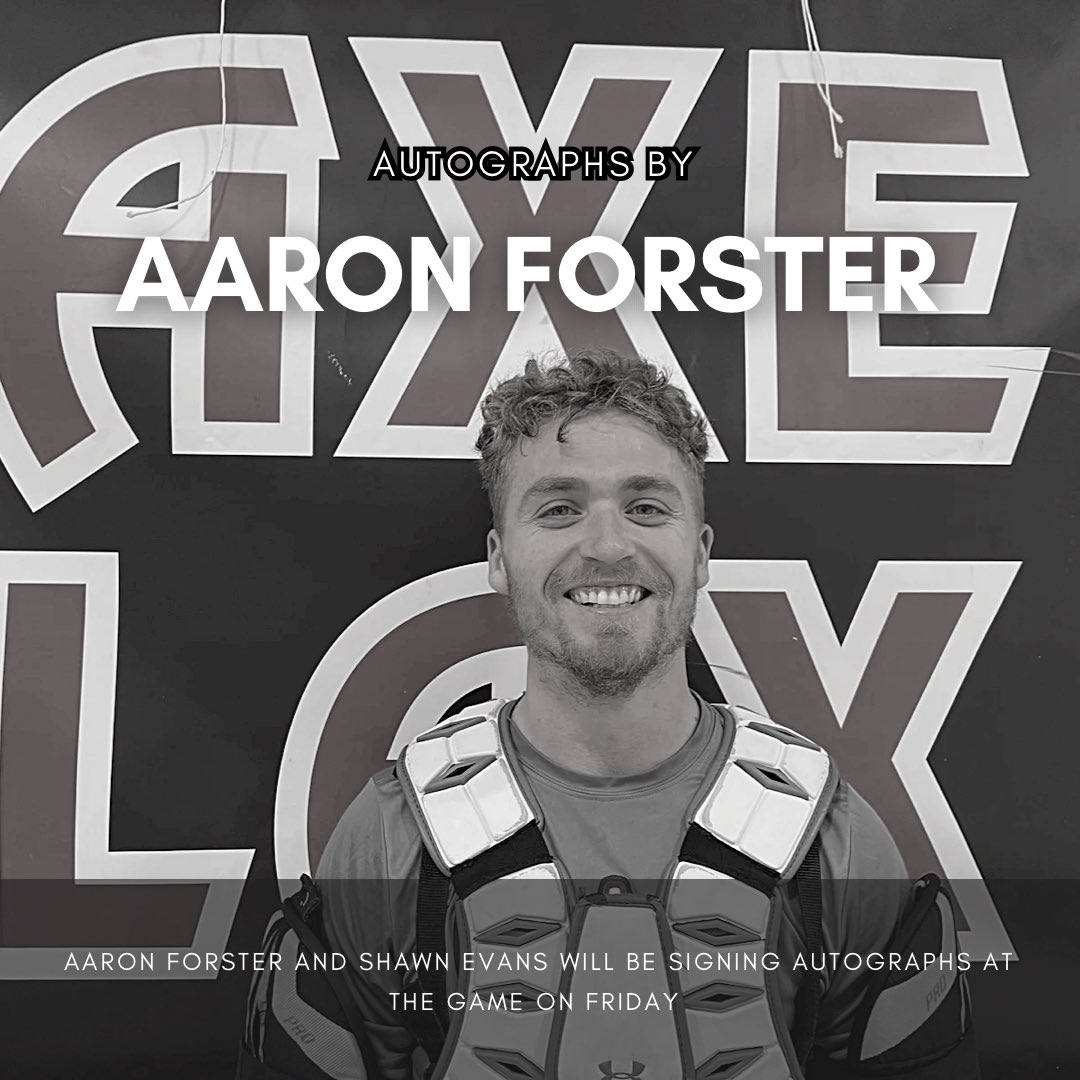 Our own Aaron Forster and Shawn Evans from the <a href="/AkwesasneBucks/">Akwesasne Bucks</a> will be signing autographs at the game on Friday night ✍🏼🥍

See you there 🤩