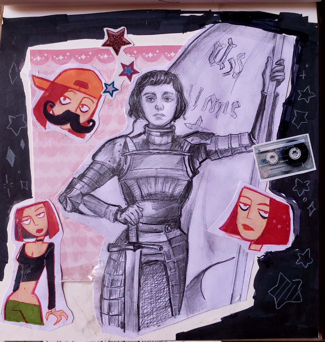 AND NOW I KNOW HOW JOAN OF ARC FELT
NOW I KNOW HOW JOAN OF ARC FELT
AS THE FLAMES ROSE TO HER ROMAN NOSE
AND HER WALKMAN STARTED TO MELT

#clonehigh #clonehighseason2 #CloneHighfanart #Joanofarc #clonehighjoan