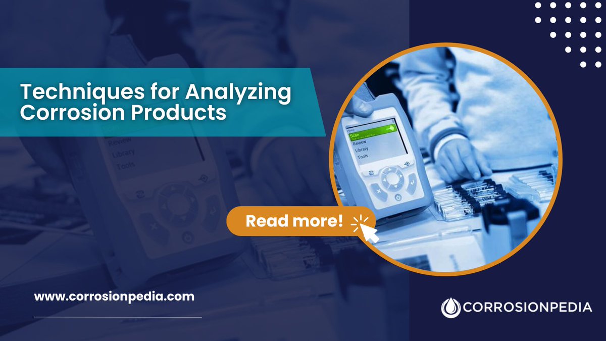 corrosionpedia's tweet image. Techniques like SEM, EDS, and XRD reveal vital information on corrosion products.
Tap to learn more: bit.ly/3pkgGTr

#CorrosionAnalysis #SEMAnalysis #EDSAnalysis #XRDAnalysis #CorrosionResearch
