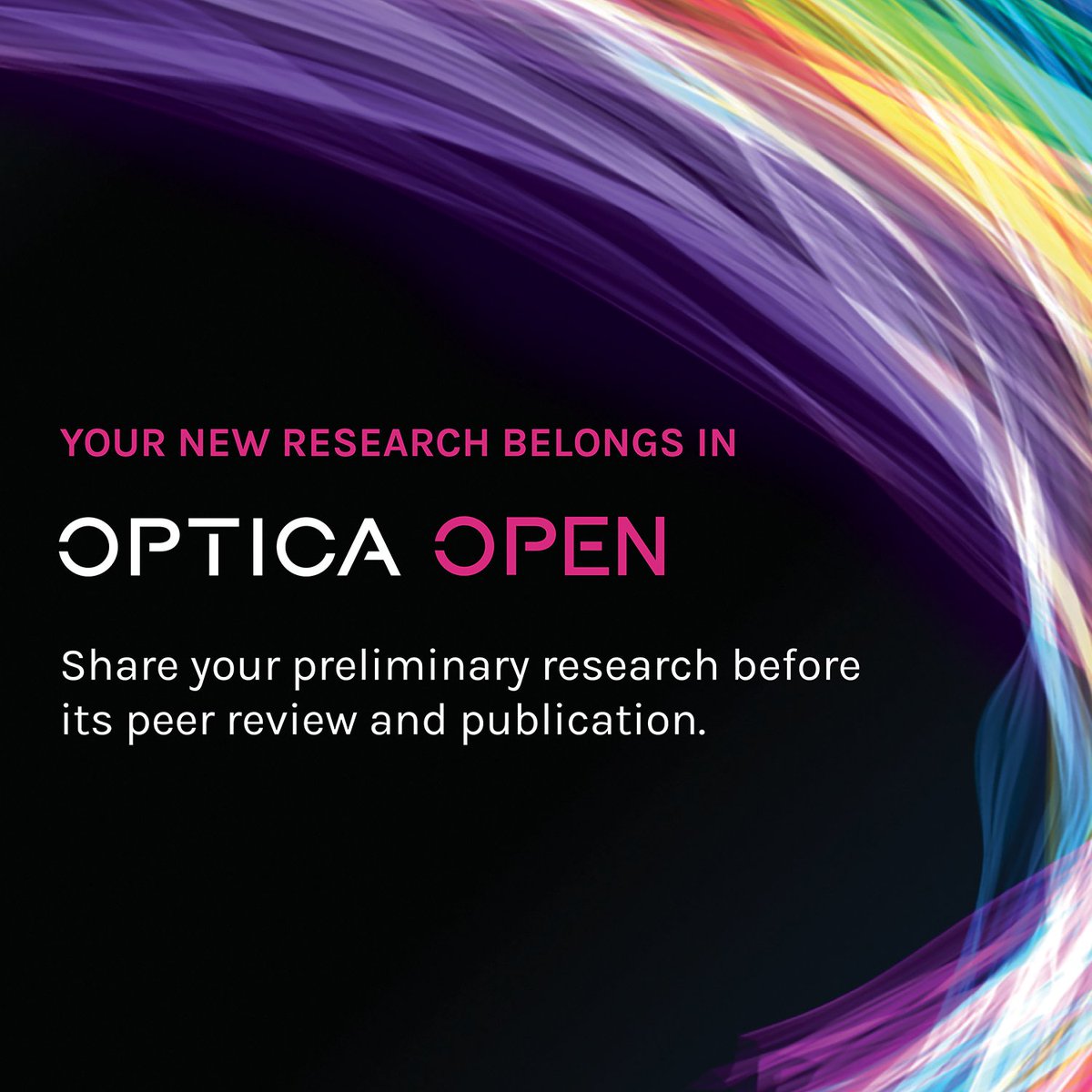 What is a preprint? A preliminary research article shared publicly before peer review and publication in a journal. 

Learn about submitting a preprint to #OpticaOpen and share your new results with colleagues worldwide. ow.ly/wpKp50OV7cV