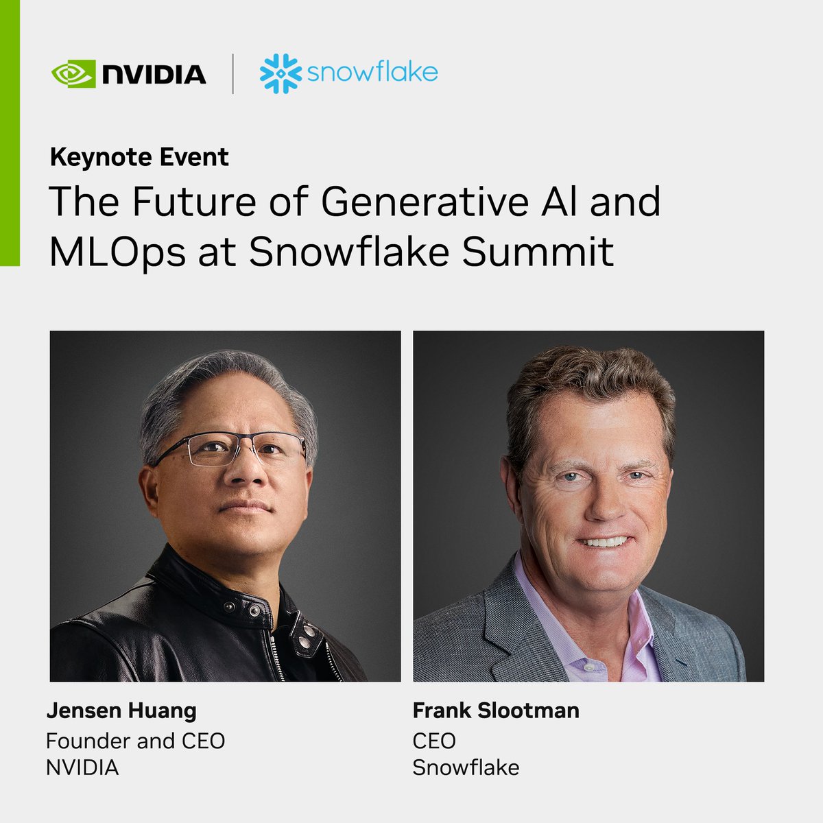 See the future of #generativeAI and MLOps at Snowflake Summit on June 26.

Register now > nvda.ws/3JtUimJ