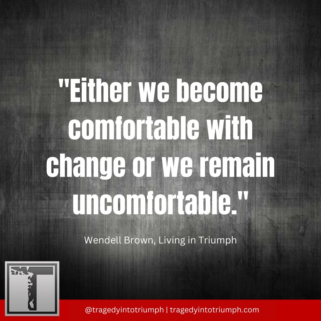 TN2Triumph's tweet photo. “Either we become comfortable with change, or we remain uncomfortable. The moment we accept that life doesn’t always stay the same is the moment we start appreciating the present.” - Wendell Brown, Living in Triumph

Get your copy: https://t.co/qwVBHZIkRs

#MotivationalBooks https://t.co/YRRay2g1mF