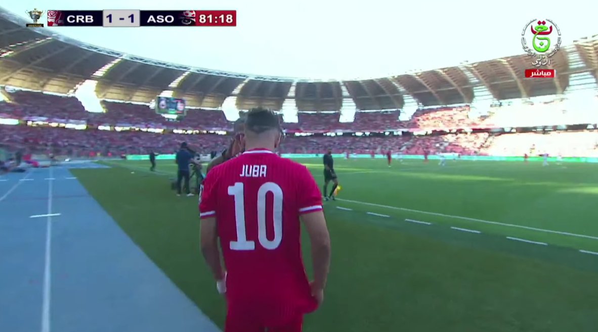 82' <a href="/Jubaat/">Touabi Juba</a> prepares to come on for Chlef 🥵🥵