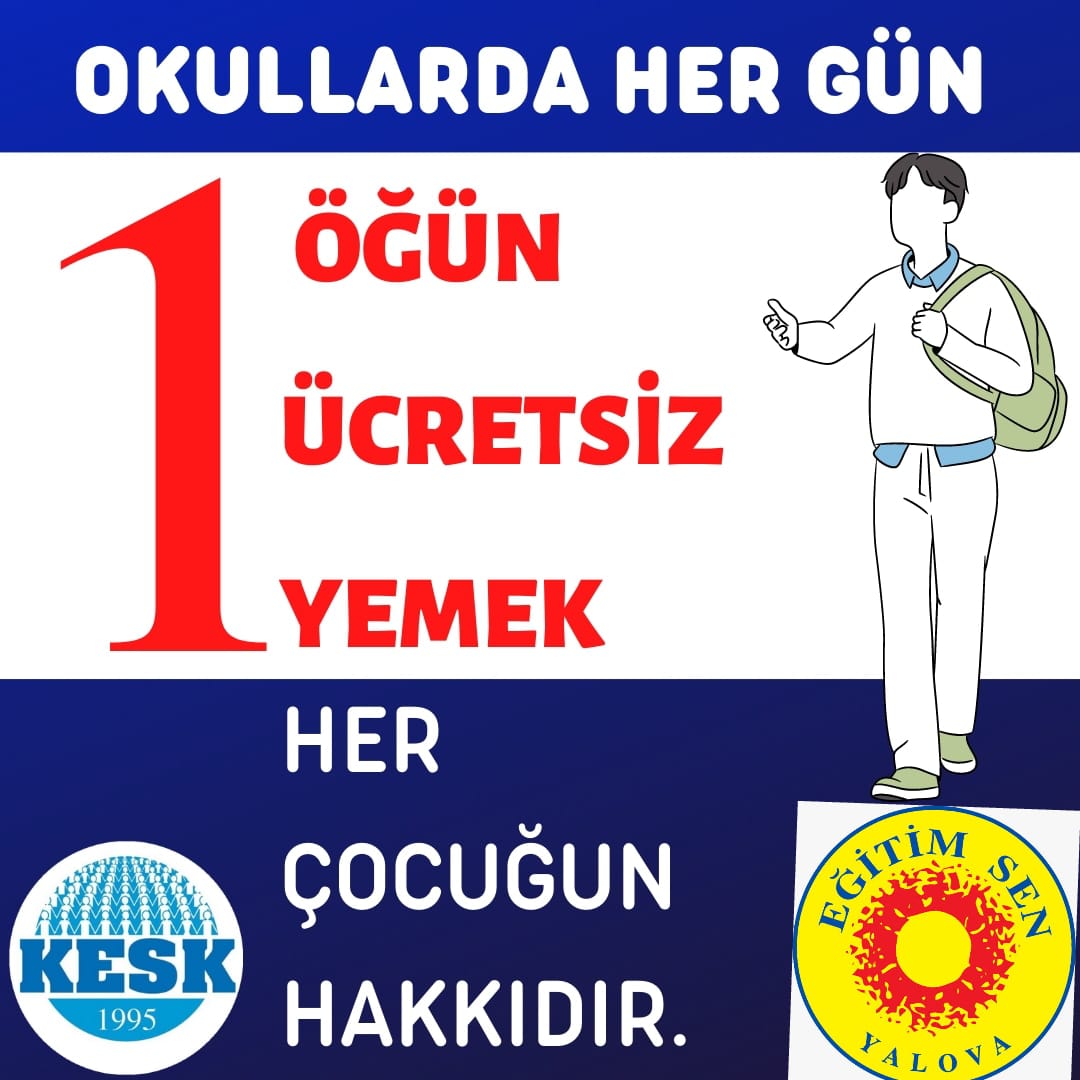 Okullarda bir öğün beslenme haktır
#İnsancaBirYaşamMemurunHakkı