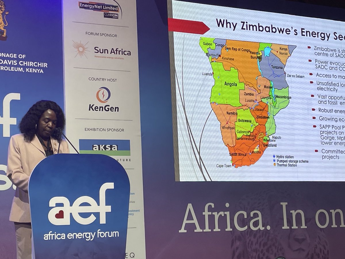 Today @AEF23 Zimbabwe presented on energy opportunities and why investors should consider the country, well attended and well received by delegates #AEF23