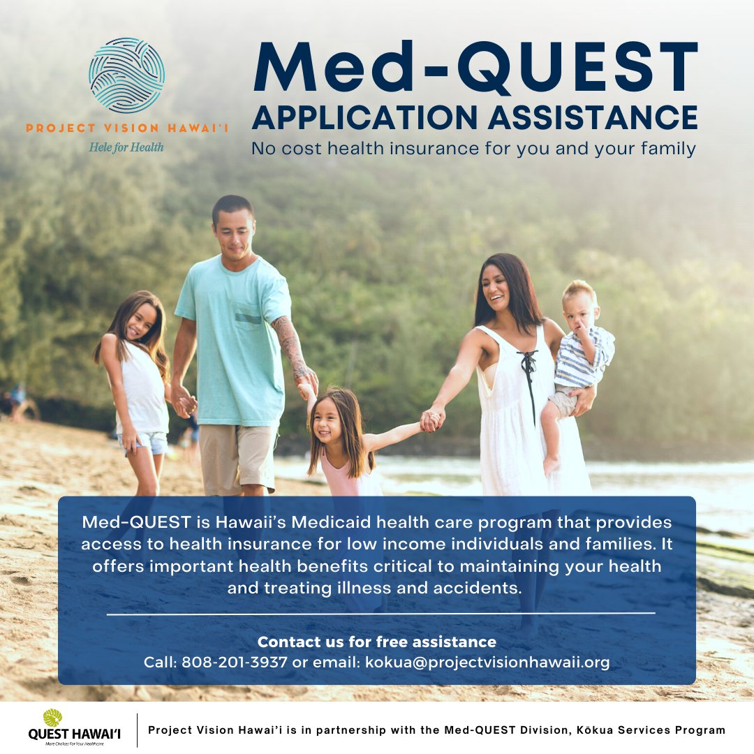 Project Vision Hawaii on Twitter "Need nocost health insurance for