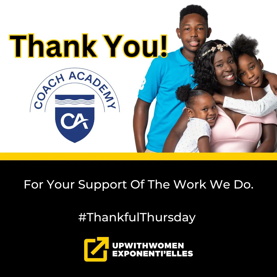 This #ThankfulThursday we’d like to acknowledge Canada Coach Academy for providing our clients with exceptional support over the past four years. Without you, the work we do wouldn’t be possible. Thank you!