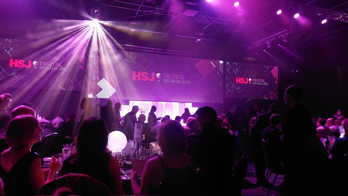 Representing @LPTnhs and @HealthyTogethr at the HSJ Digital Awards in Manchester. Digital Health Contacts shortlisted for Generating Impact in Population Health 🤞 @sarah_lead