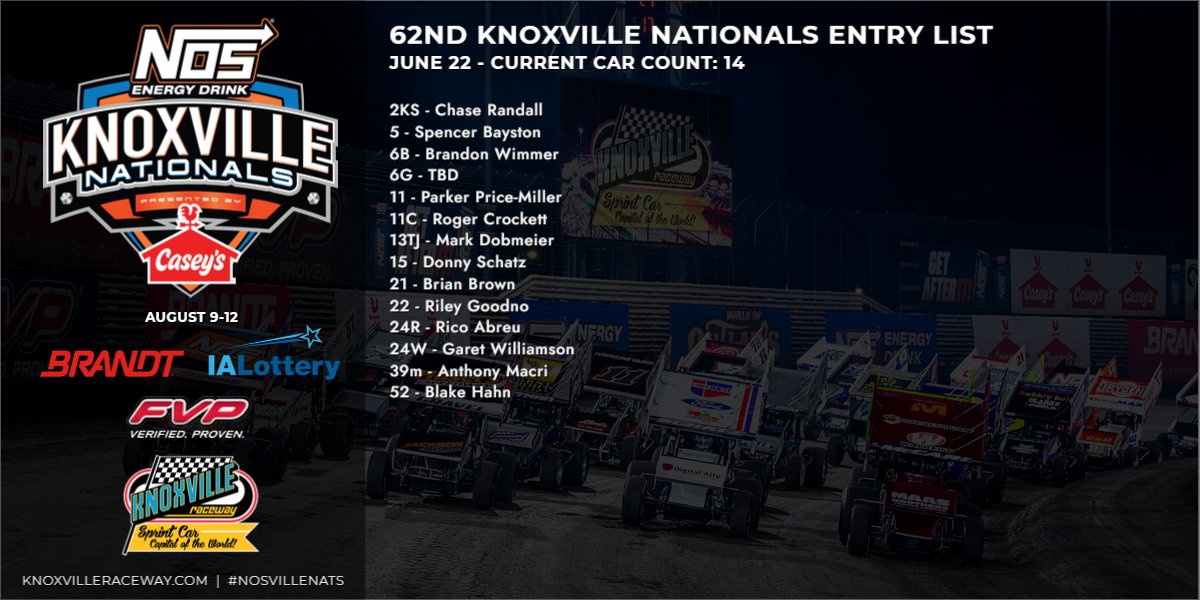 Knoxville Raceway on Twitter "More entries for the NosEnergyDrink
