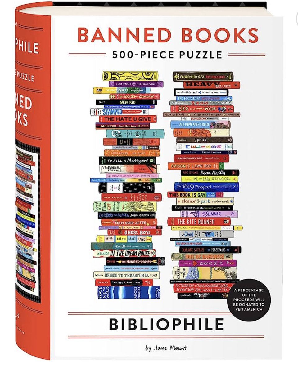 JenCastle's tweet photo. I don’t usually invest in puzzles but when I do… they make a statement. 

I love this concept. Great way to educate others on what they SHOULD be reading. https://t.co/G5QmAkXBON