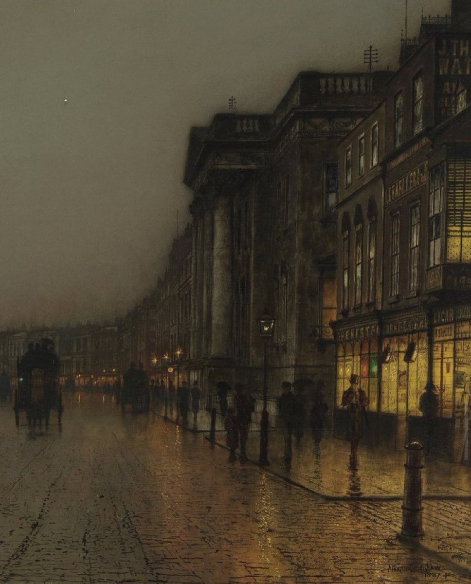 🎨Canny Glasgow’un 1887 yılında çizdiği “Paris’te Akşam” tablosu.
