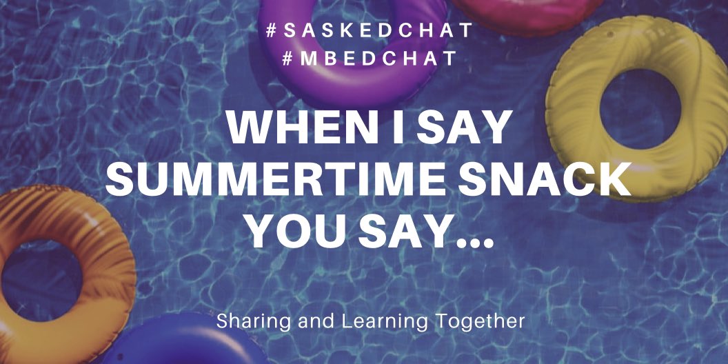 saskedchat's tweet image. It’s day 4 of When I Say … You Say … with #SaskEdChat #MBEdChat.
When I Say …
Summertime snack
You Say …..
@technolandy @trudykeil @tgrantt @jannymarie @heidi_paterson @kfidelack @chadklein97 @karataylorKT