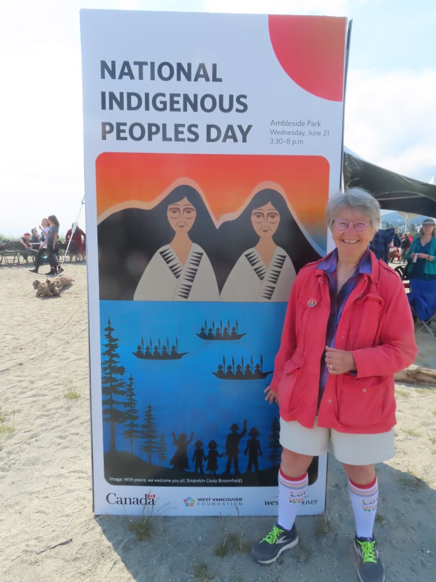 wonderful celebration in West Vancouver - band, demos of cultural traditions, salmon smoked right there, lots of good will and good times!