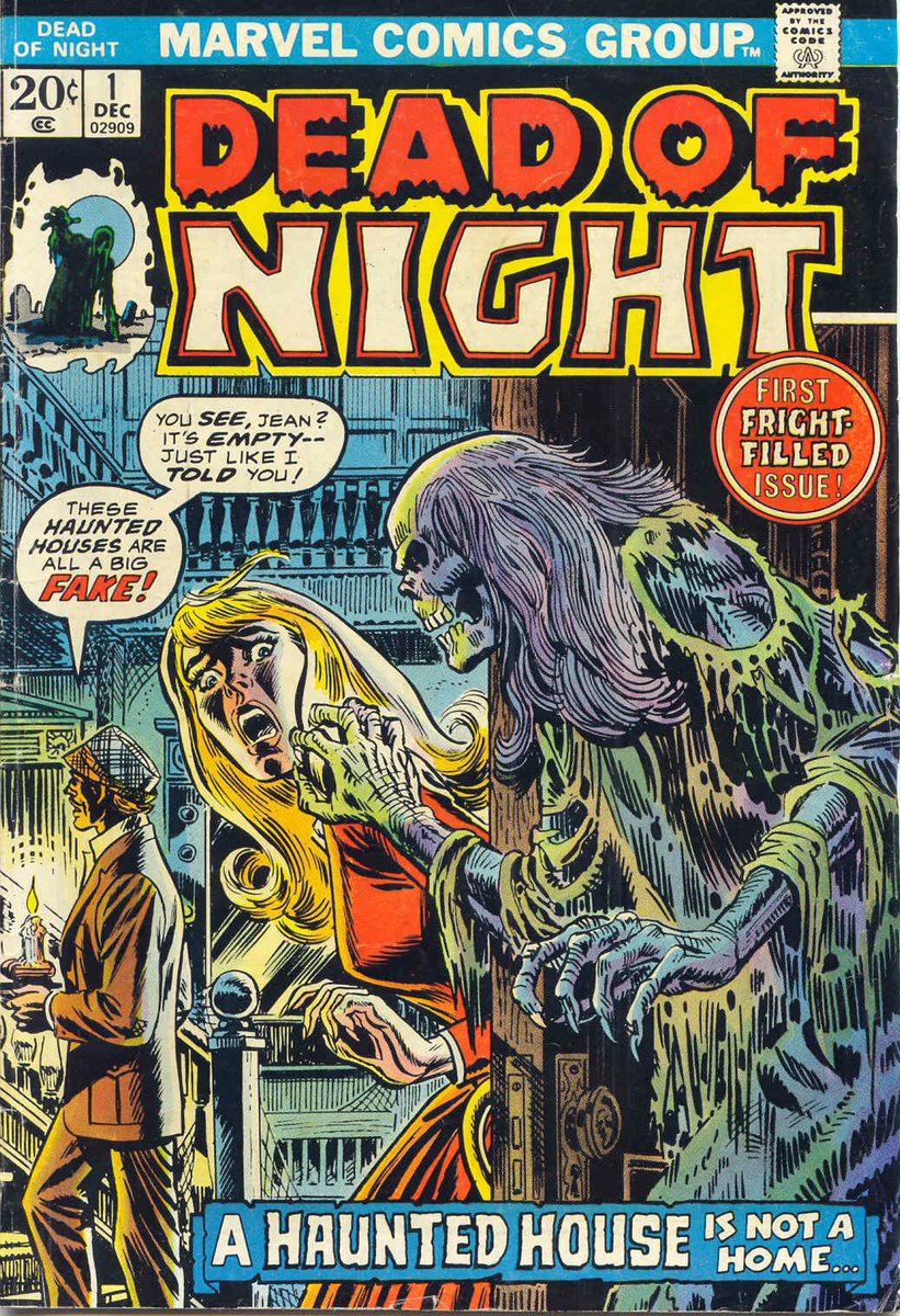 Dead of Night #1 (1973). Cover by the late great John Romita Sr. #horror #Comics #Marvel #ComicArt