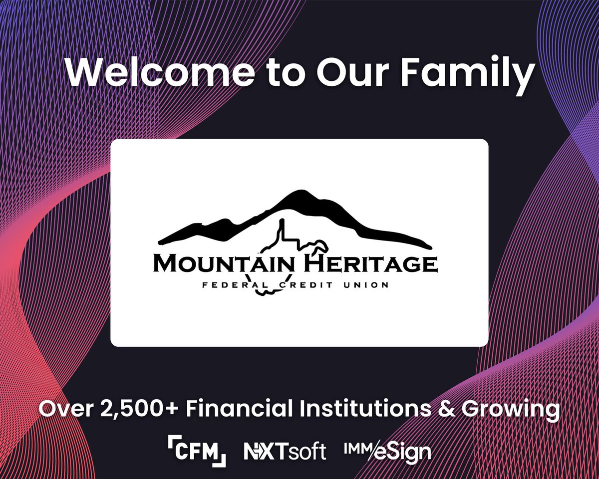 IMMeSign's tweet photo. We’re excited to introduce our newest client, Mountain Heritage Federal Credit Union, using our game-changing product, eReceiptsPlus. Say goodbye to paper copies and hello to digital transactions! Welcome 🎉 https://t.co/ud1MnQeOko