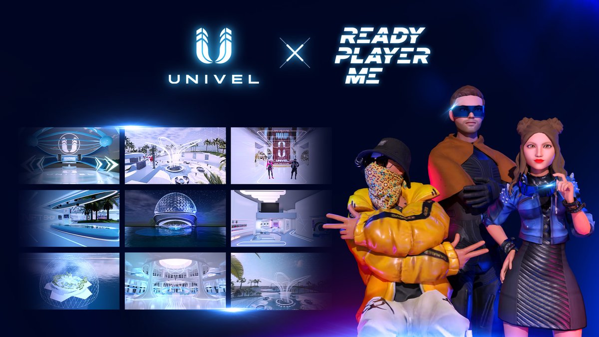 UnivelOfficial's tweet photo. 📣 Ready Player Me X Univel Partnership Announcement!

For Metaverse, we partnered with @readyplayerme, a platform that creates a cross-game avatar platform, giving you a consistent digital identity everywhere you go with your avatar.

You can learn more about our partnership here: https://t.co/mtY7GLgrZ4