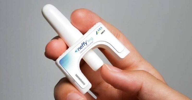 AllergicLiving's tweet photo. A needle-free epinephrine nose spray has been progressing through FDA review. The FDA is now working on labeling &amp; post-marketing commitments to collect more data, and the FDA action date is pushed to Sept. Learn how the maker of competing EpiPen weighed in: @ars_pharma @US_FDA