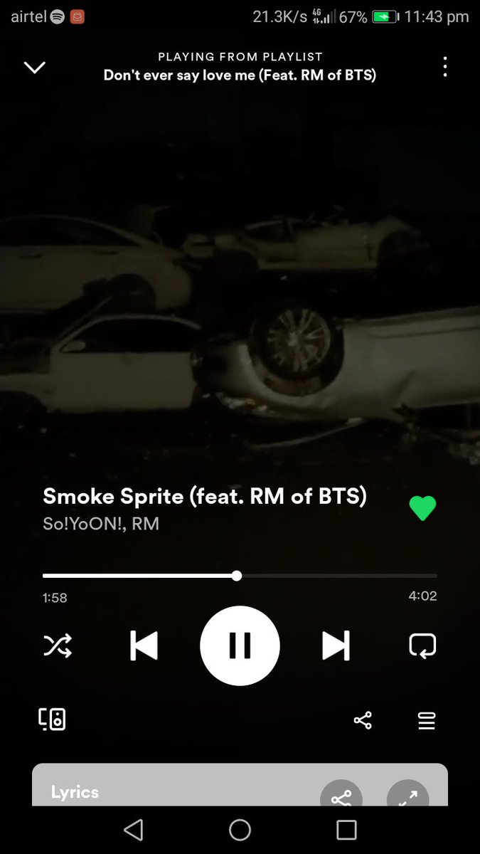 #SmokeSpritexRM 💜
Even though it's a collab don't ignore stream for our #RM 🔥💜✨