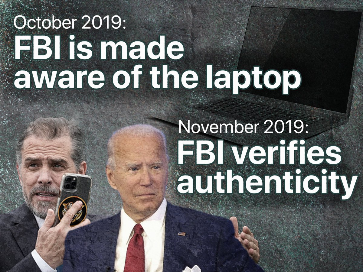 In 2019, an IRS criminal investigation search warrant led to discovery of Hunter Biden’s laptop.

FBI verified authenticity. IRS investigators never got full access, despite believing it may contain relevant evidence.