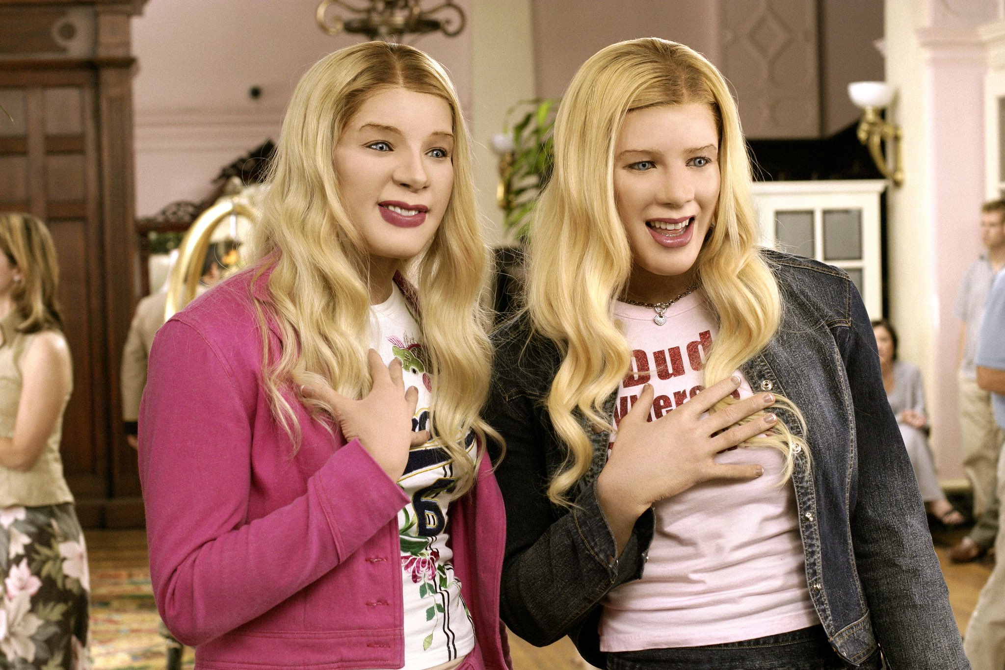 White chicks hotsell pink outfit