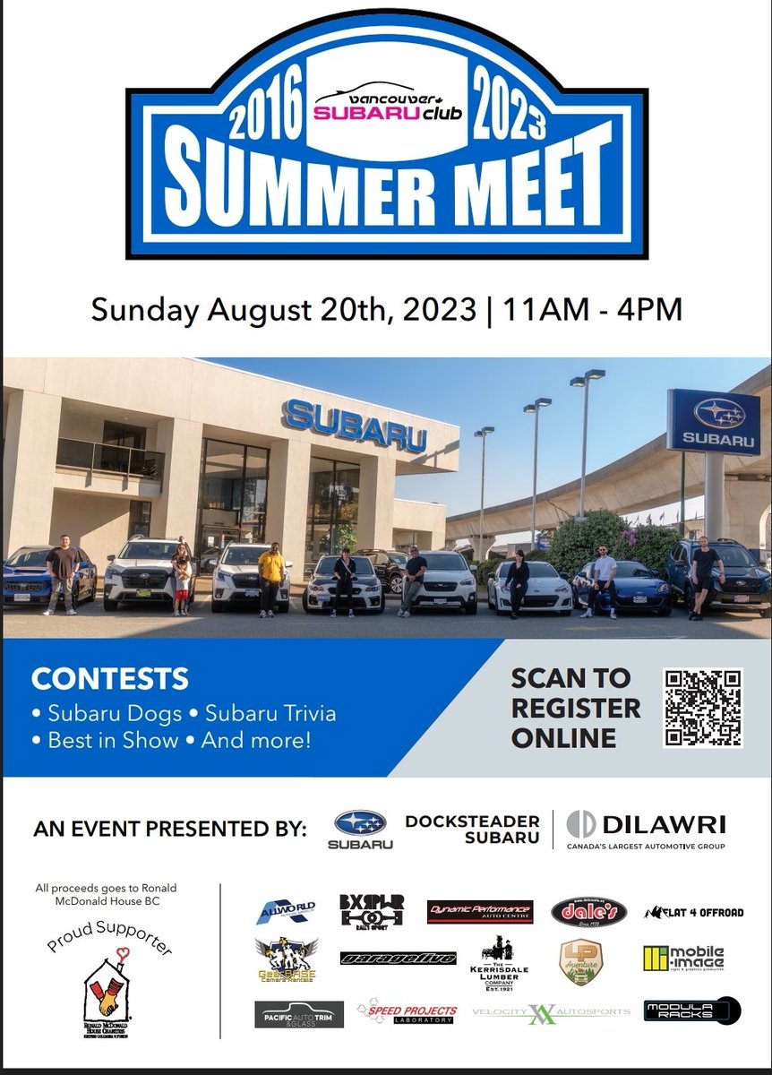 vscofficial's tweet photo. Less than 2 months until our annual Summer Meet and fund raiser for RMHBC. https://t.co/ZSZCUriNRO