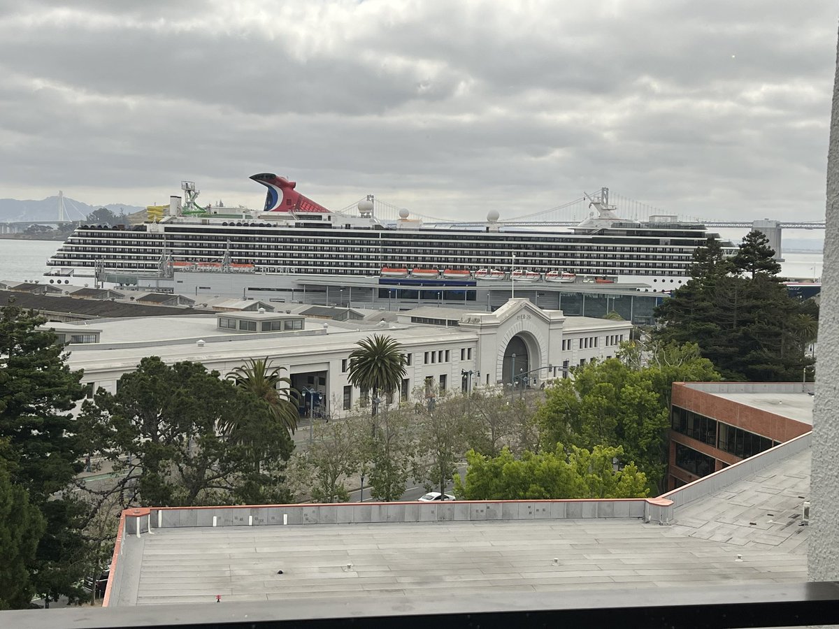 Zain Jaffer (@zainjaffer) on Twitter photo Why is there a huge cruise ship docked in San Francisco?
Oh they’ve come to save our people as our city’s leadership continues to run it into the ground! Why is there a huge cruise ship docked in San Francisco?
Oh they’ve come to save our people as our city’s leadership continues to run it into the ground!
