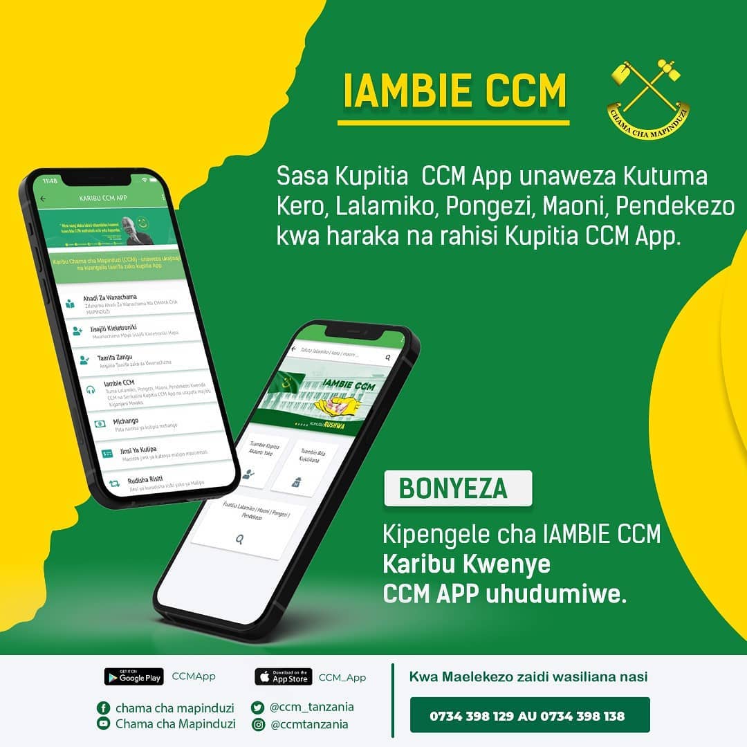 Tehamaccmiringa's tweet photo. IAMBIE CCM
#ccmapp
#ccmimara https://t.co/dYwXuCBabQ