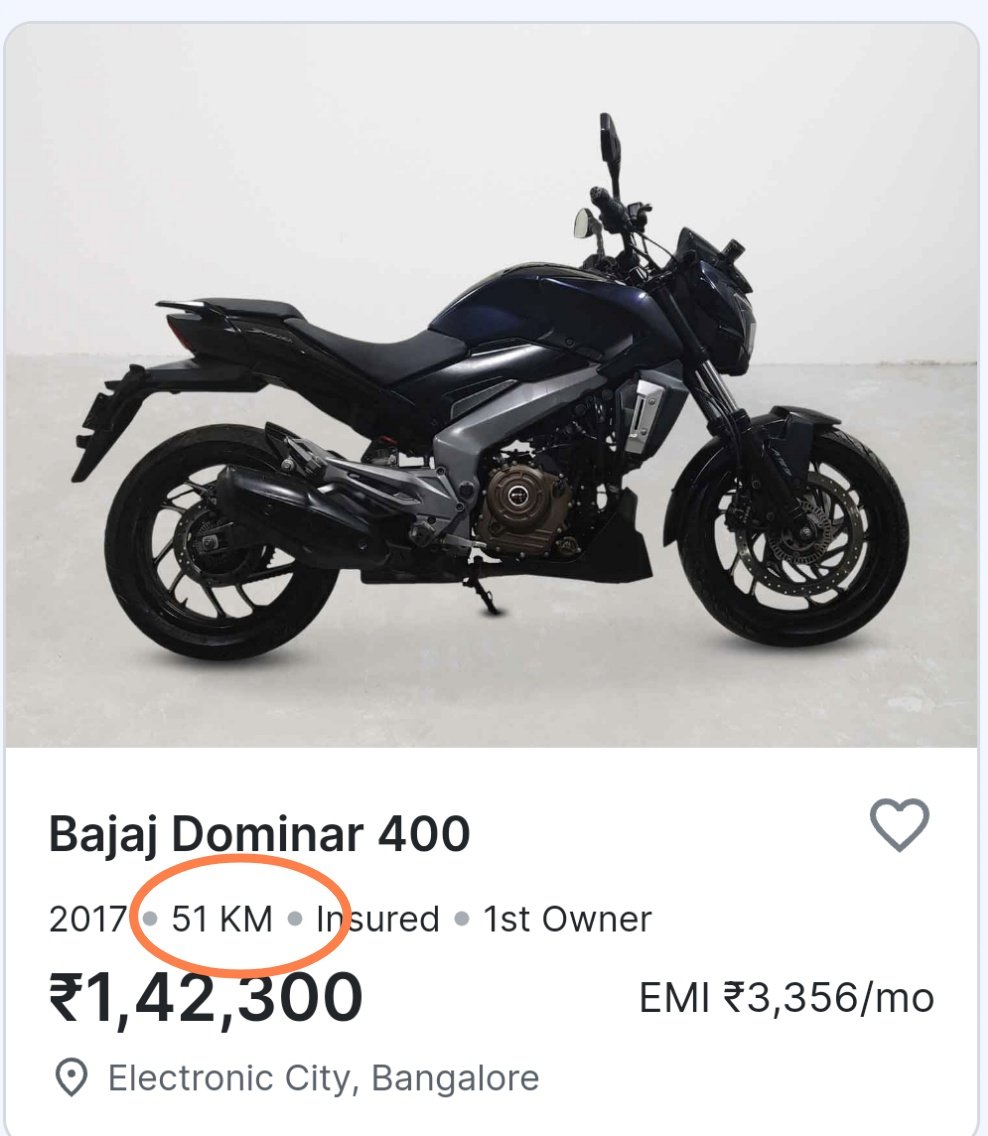 iamsamnair's tweet photo. @beepkart @EconomicTimes How is this possible that a 5+yrs old vehicle runs just 51 km? 🤔🤔🤔 https://t.co/4KhPKOriU2