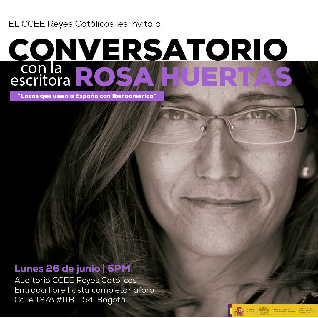 CCEERRCC's tweet image. 📣 ¡La escritora Rosa Huertas en el Centro Cultural y Educativo Español Reyes Católicos el próximo lunes 26 de junio! 

Gracias a la colaboración con @AccEducativaExt 

Entrada libre hasta completar aforo 
¡Los esperamos!